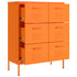 Lady Jillian -  Drawer Cabinet Orange 80x35x101,5 cm Steel
